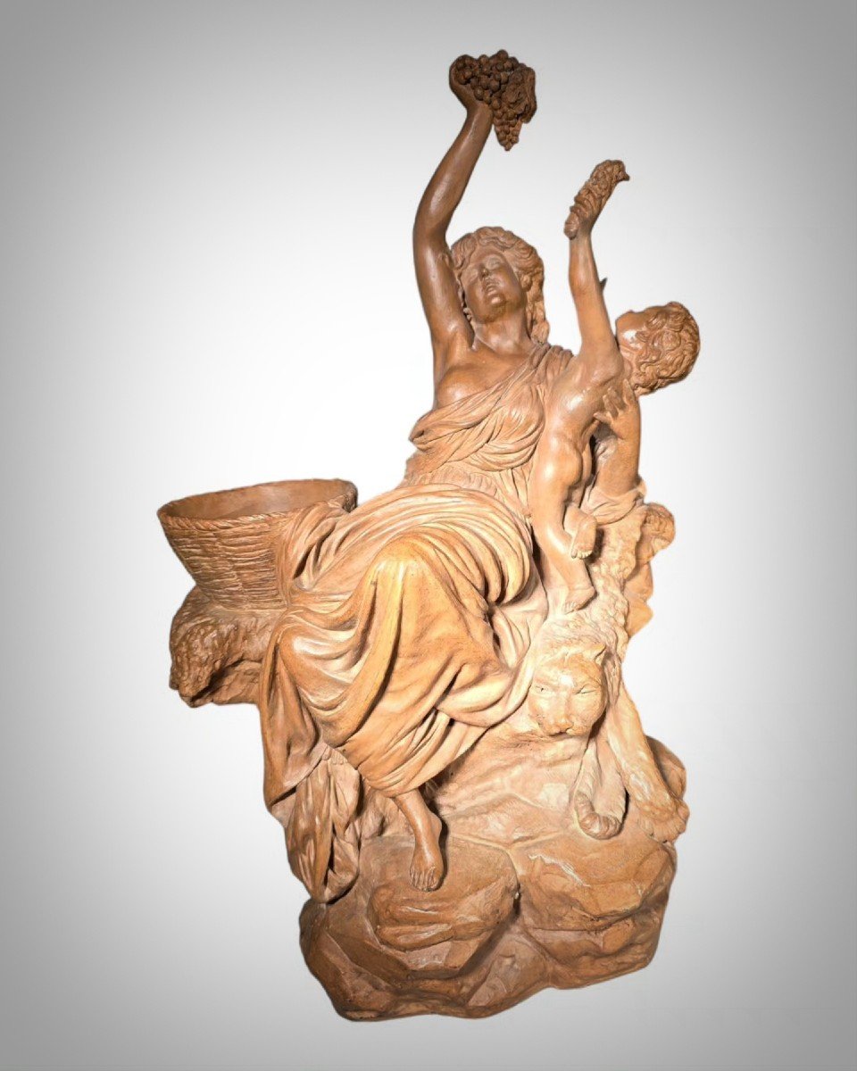 Sculpture En Terre Cuite Italienne Du XIXe Siècle