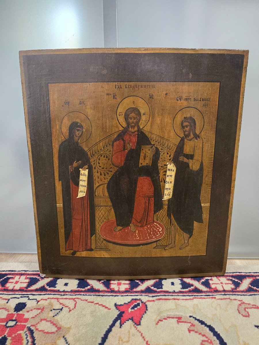 19th Century Orthodox Icon – The Deesis-photo-5