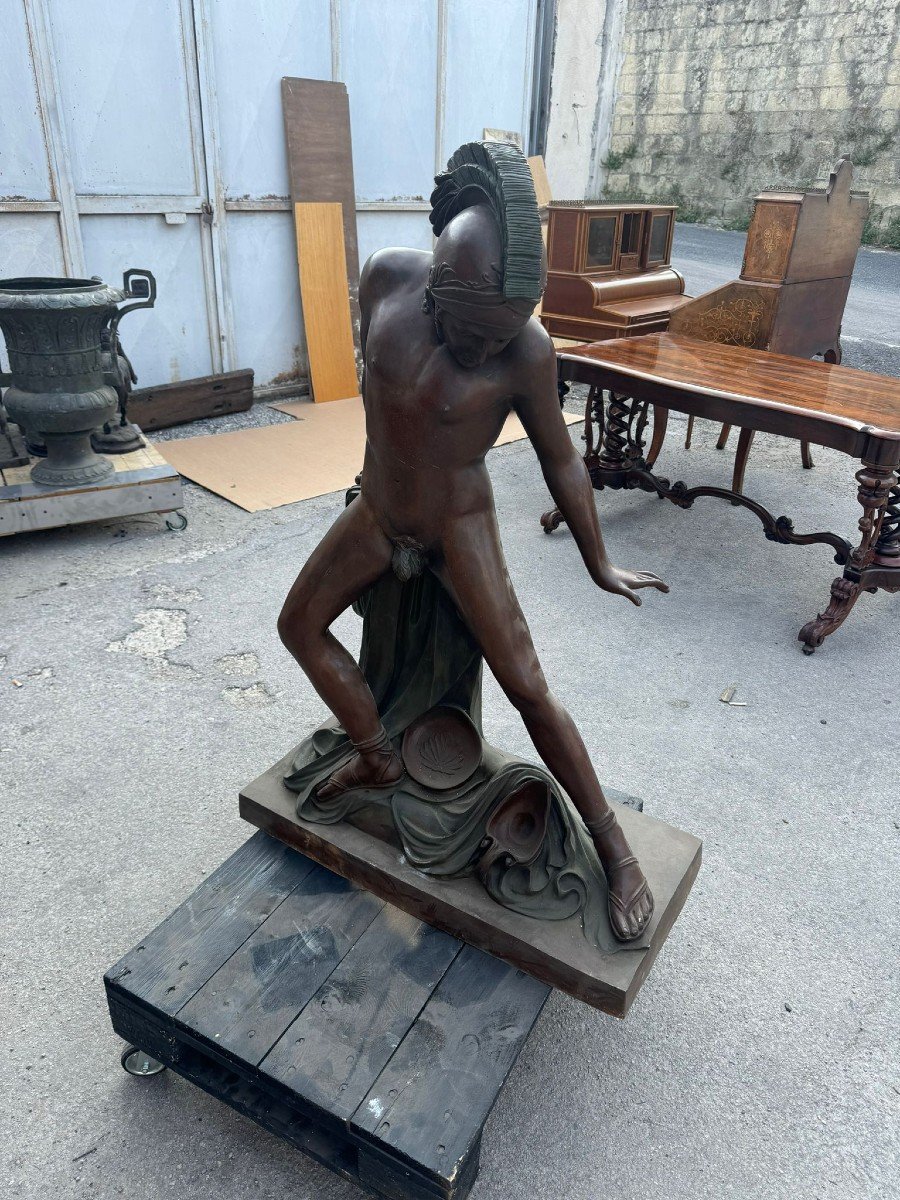 Monumental Roman Bronze Sculpture 120 Cm-photo-2
