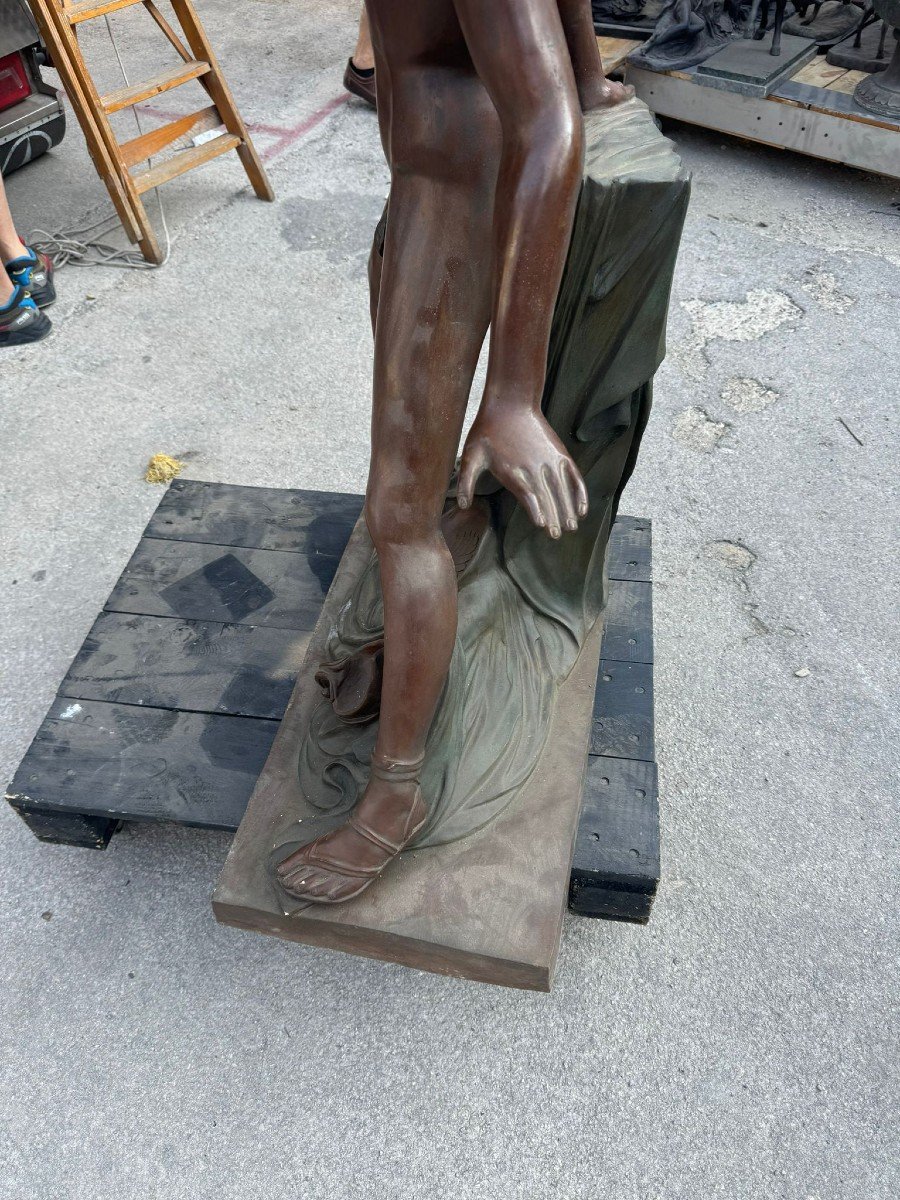Monumental Roman Bronze Sculpture 120 Cm-photo-3