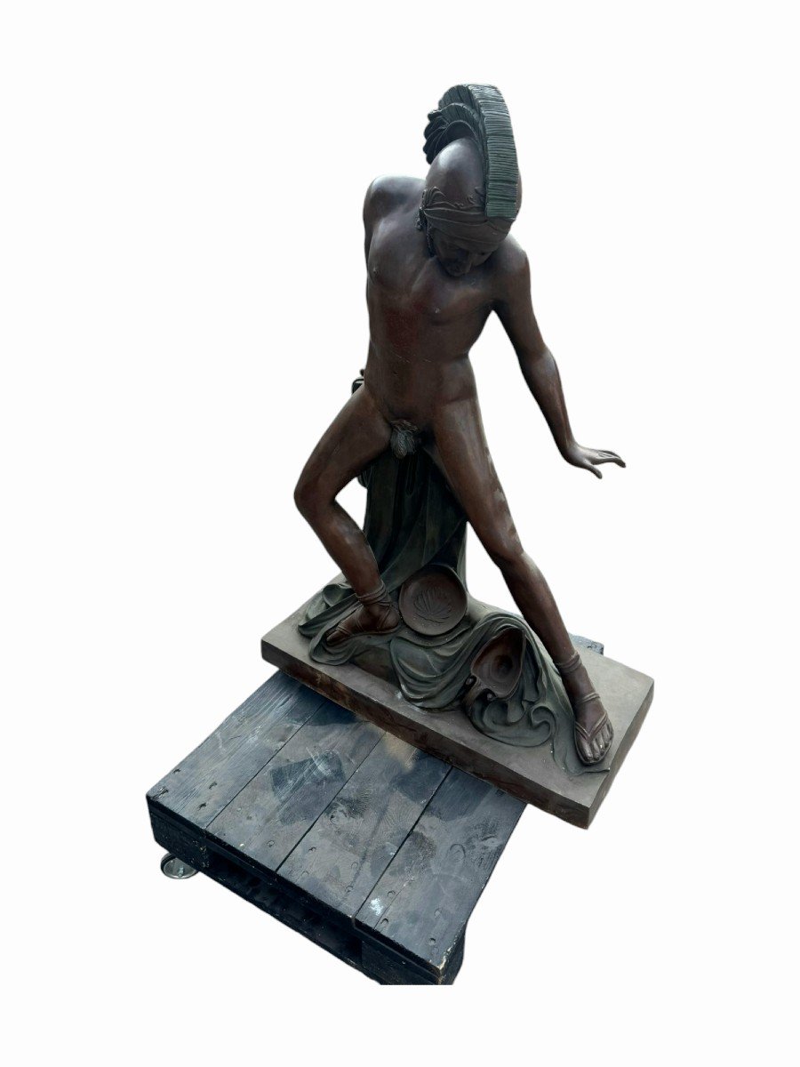 Monumental Roman Bronze Sculpture 120 Cm-photo-3