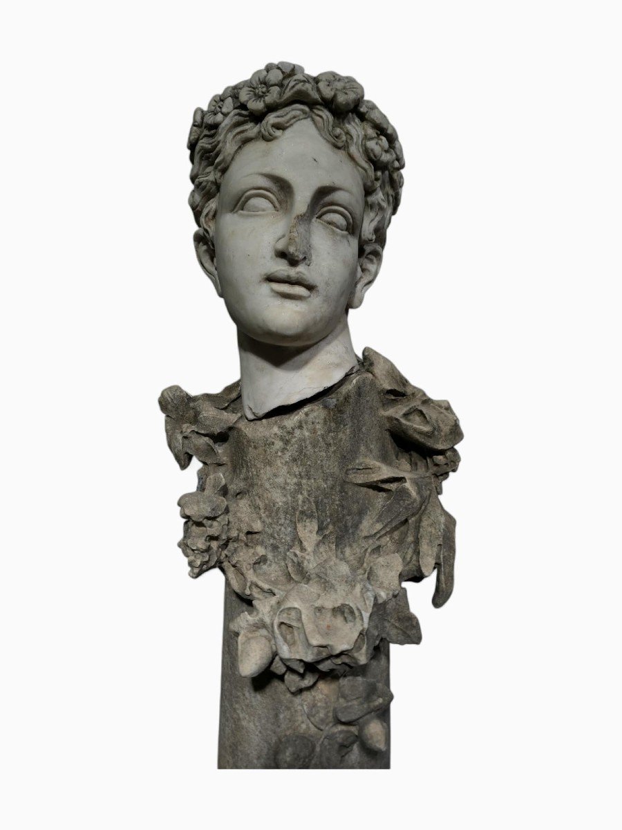 Large 19th Century Marble Statue - 120 Cm-photo-4