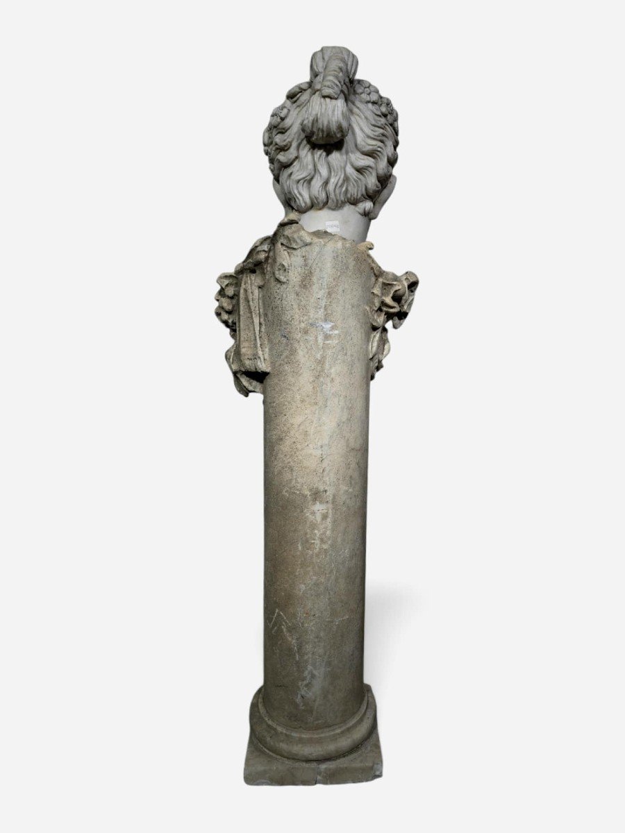Large 19th Century Marble Statue - 120 Cm-photo-2