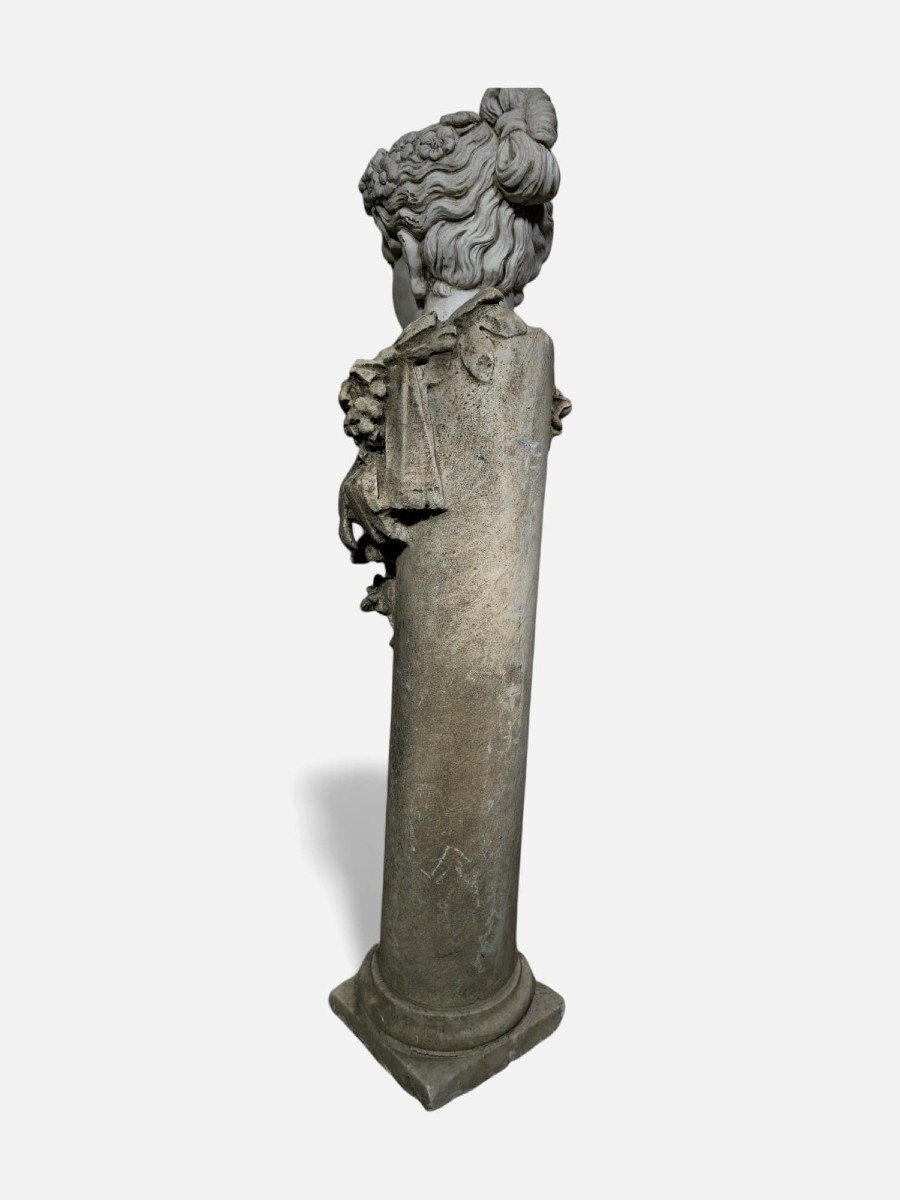 Large 19th Century Marble Statue - 120 Cm-photo-6