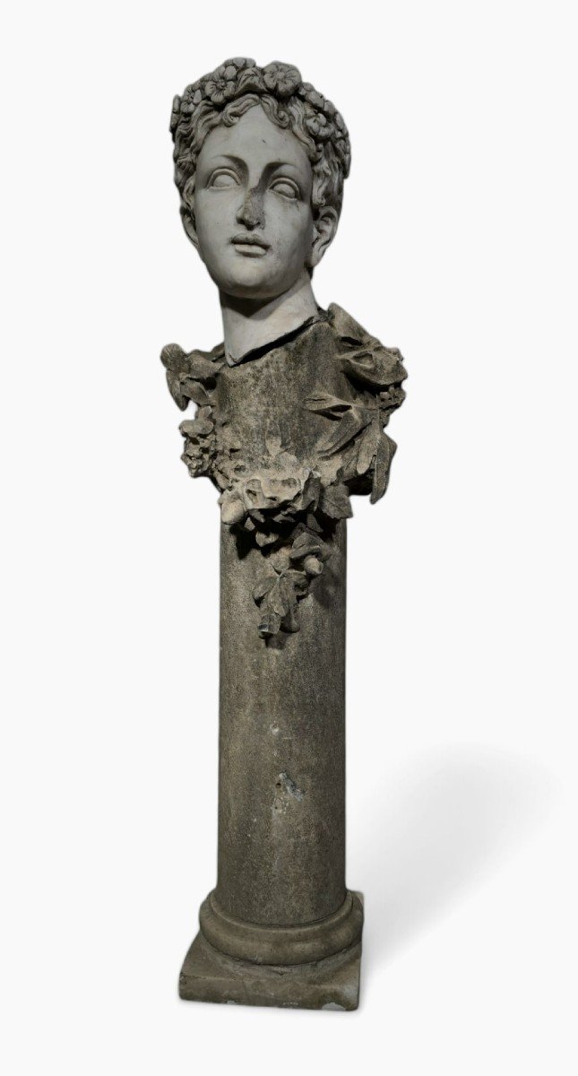 Large 19th Century Marble Statue - 120 Cm