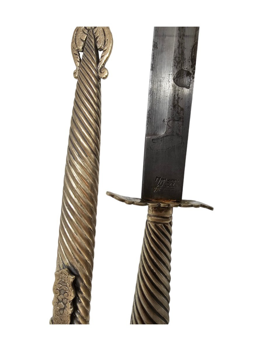 Vintage Argentinian Knife – 20cm Blade, Silver Metal-photo-2