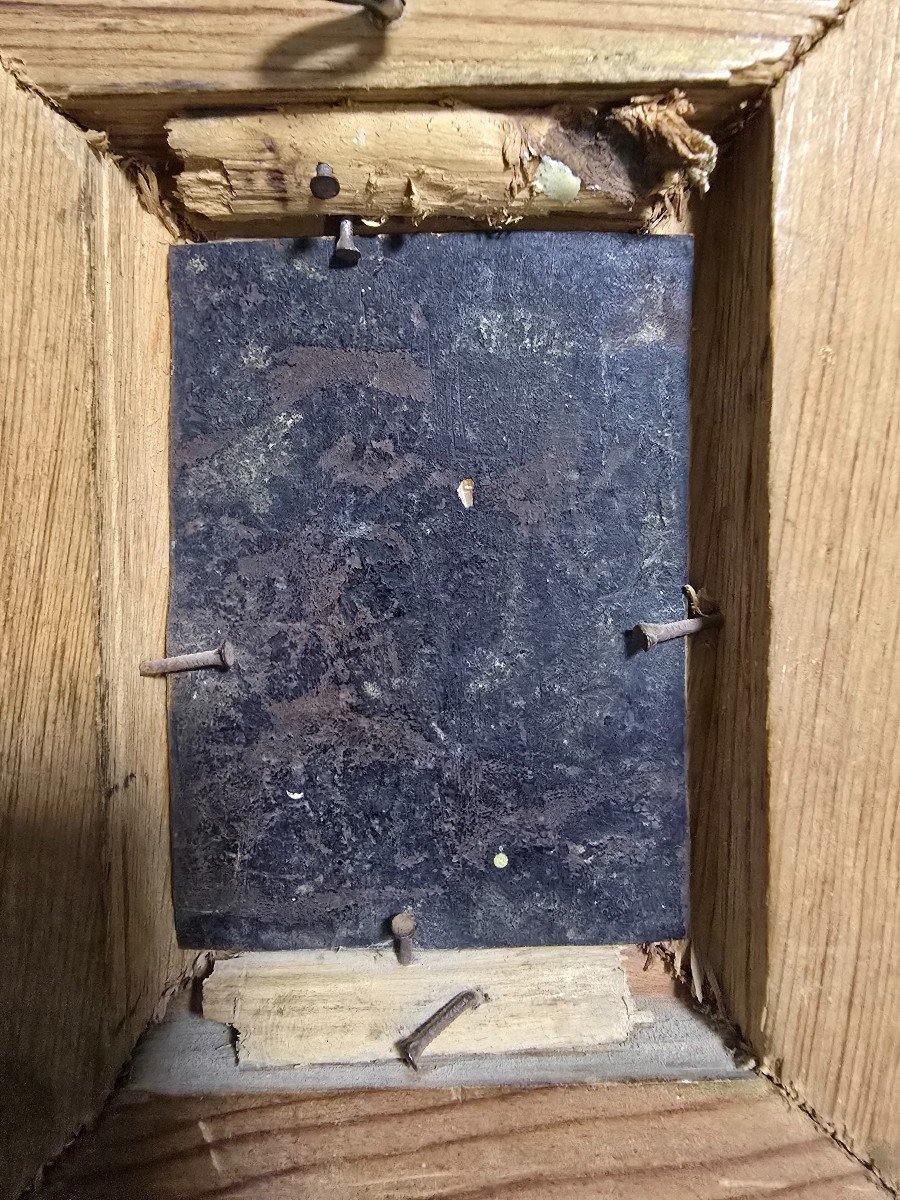 Small Oil Painting On Copper, Circa 1800-photo-7