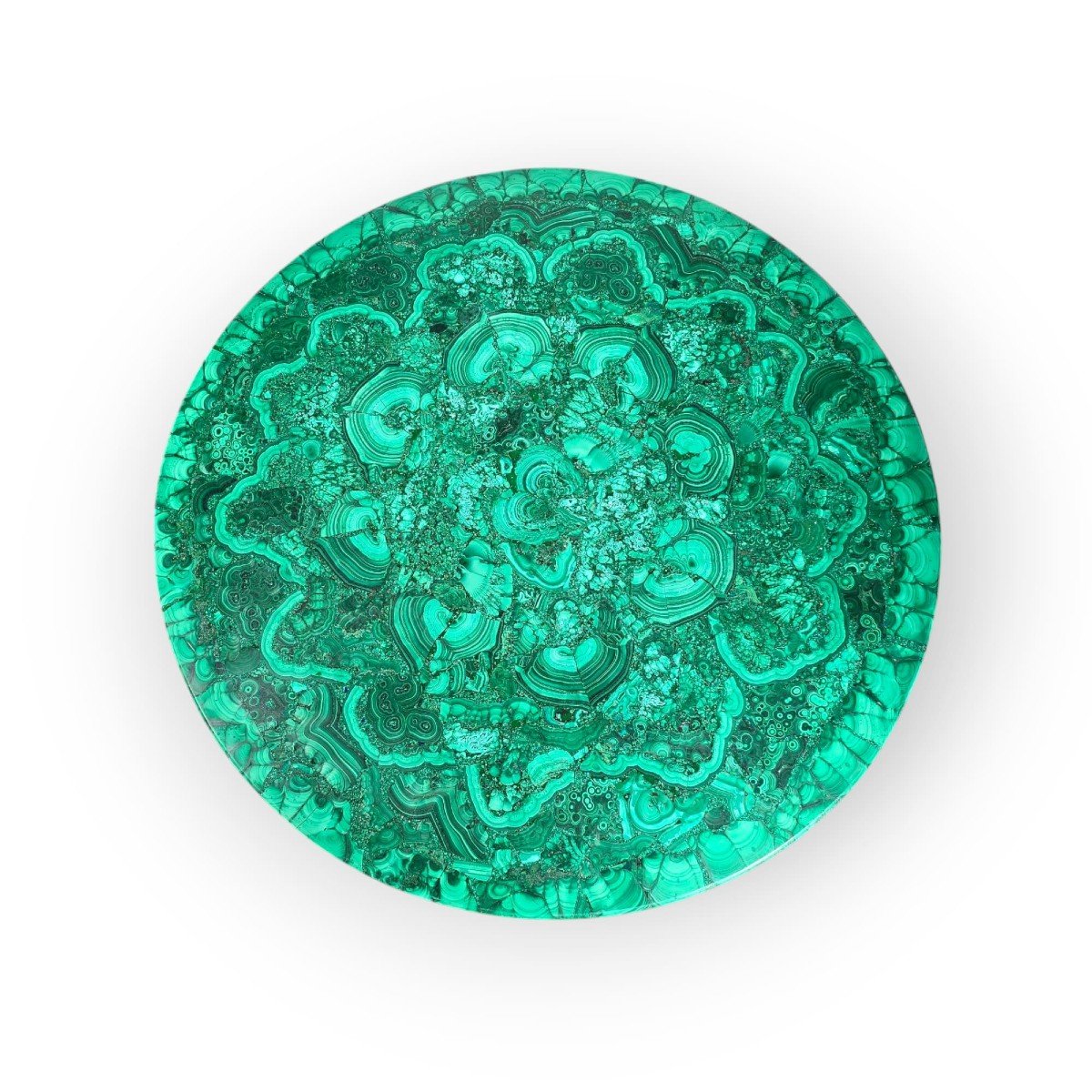 Malachite And Wrought Iron Coffee Table – Early 20th Century-photo-3