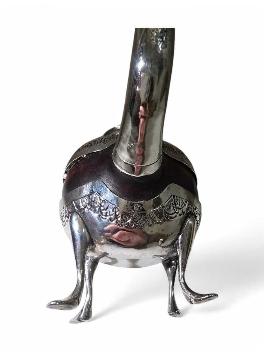 Tasse à Maté En Argent Massif Colonial Du XVIIIe Siècle-photo-4