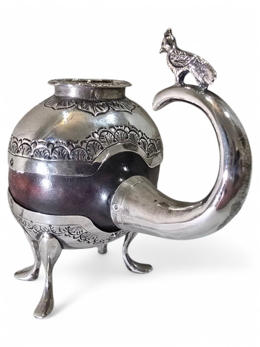 Tasse à Maté En Argent Massif Colonial Du XVIIIe Siècle