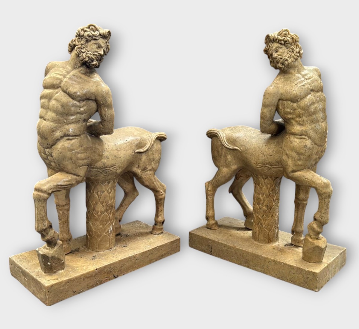 Pair Of Marble Centaurs – Early 1900s