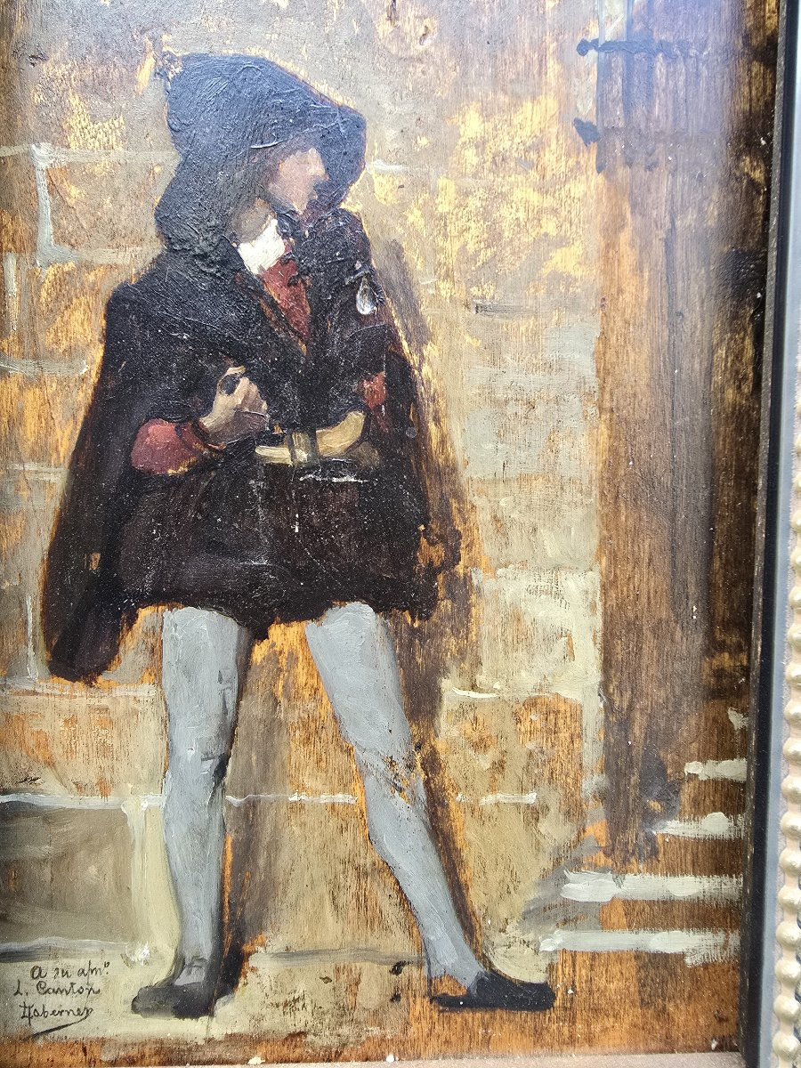 19th Century Oil Painting — Murder Scene Signed By Luis Taberner Y Mon-photo-1