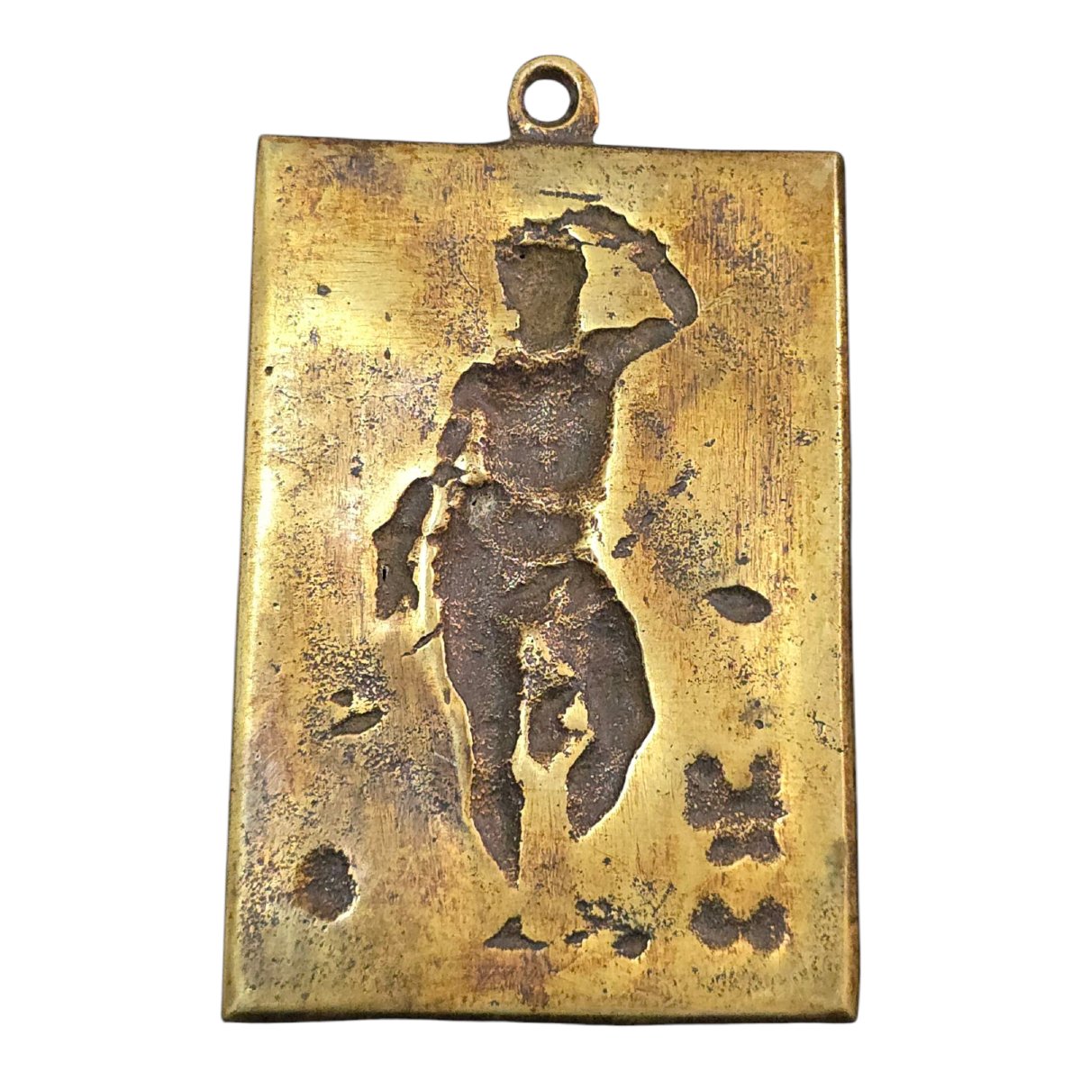Gilt Bronze Plaque Of Saint Sebastian — 17th Century-photo-3