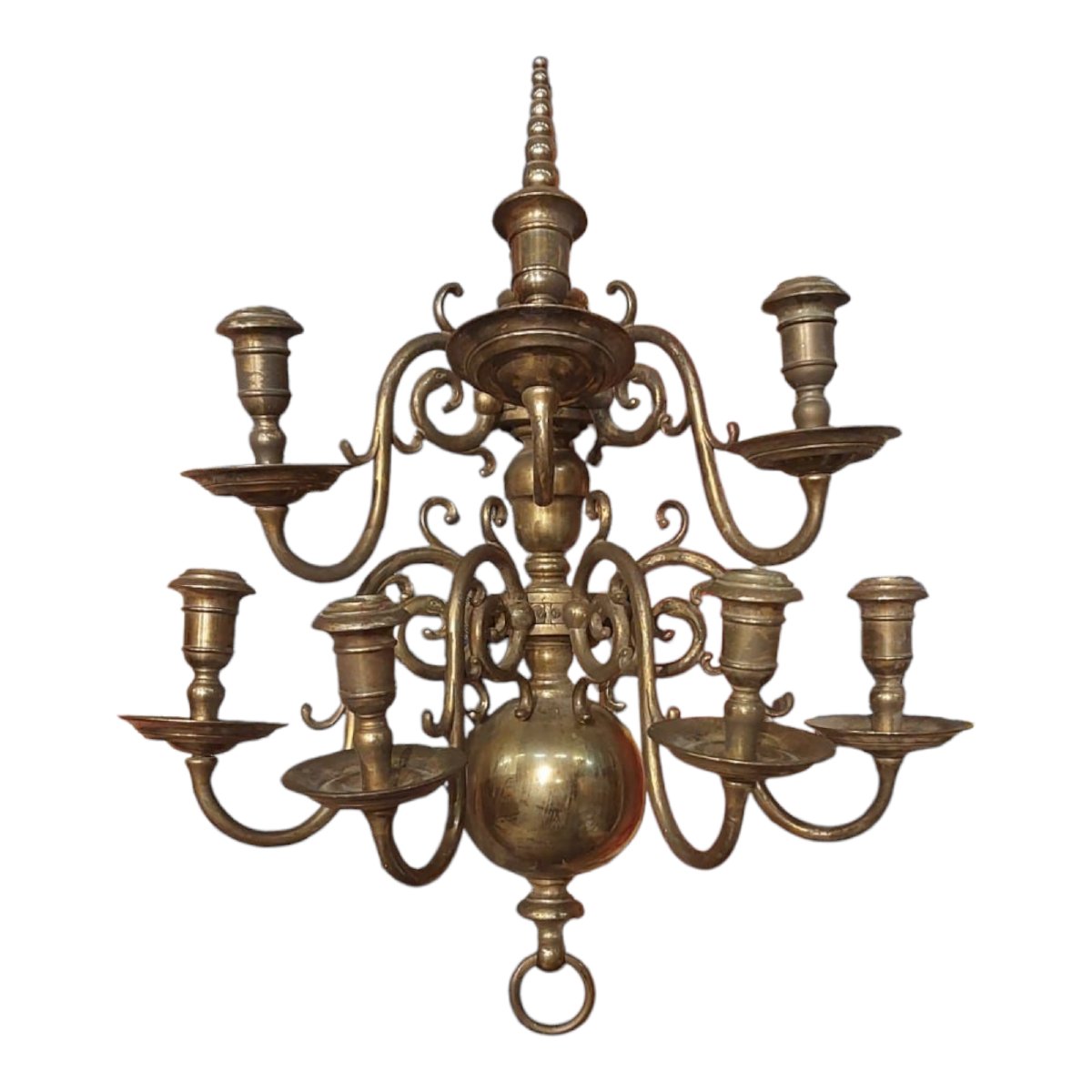 Ensemble De 3 Appliques Hollandaises En Bronze Du XIXe Siècle-photo-3