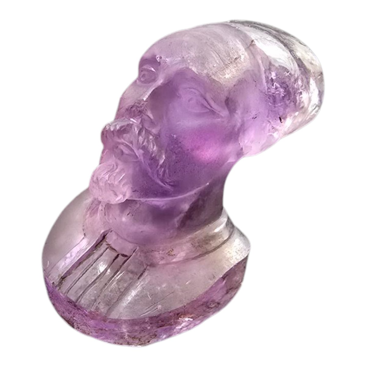 19th Century Hand-carved Amethyst Arab Bust-photo-1