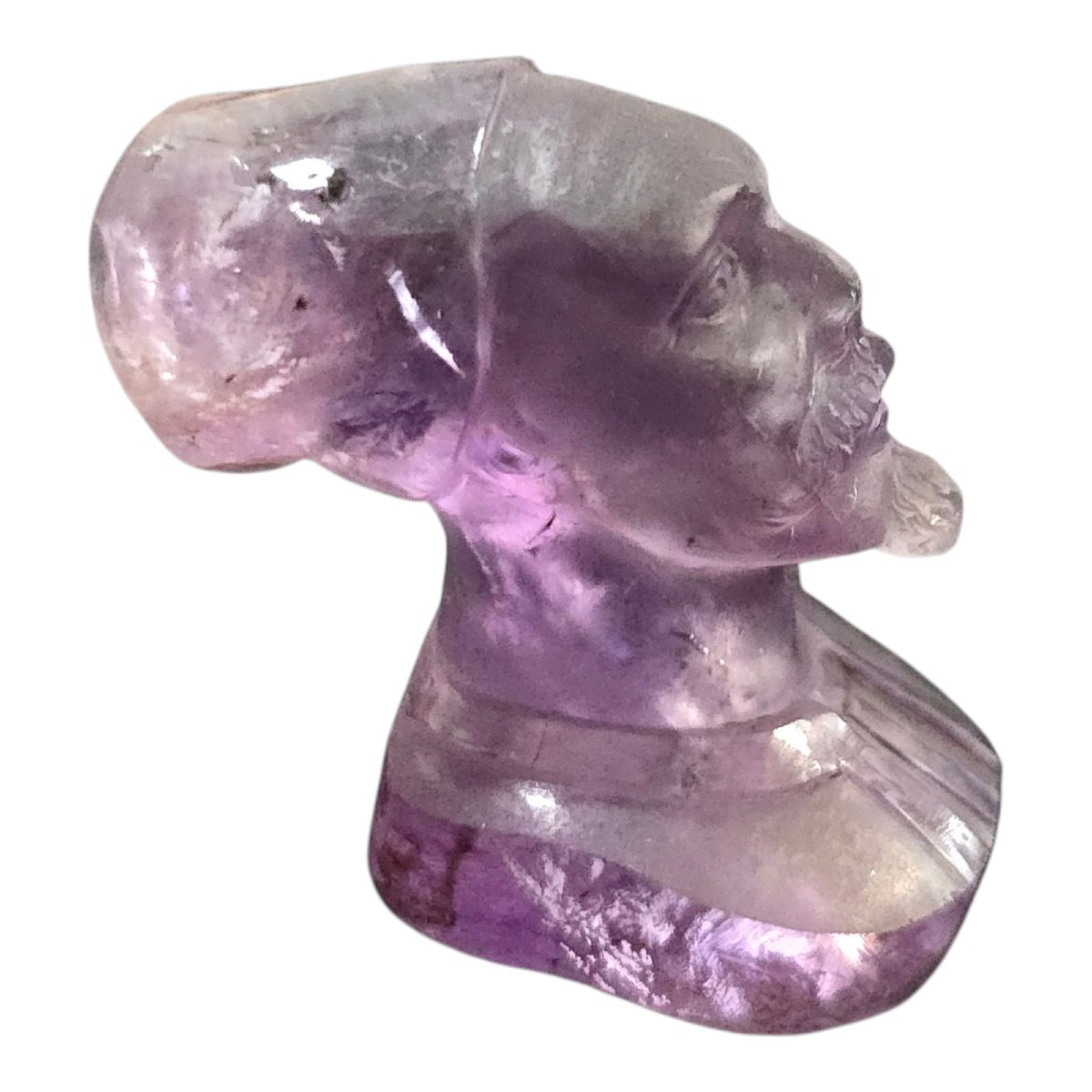 19th Century Hand-carved Amethyst Arab Bust-photo-2