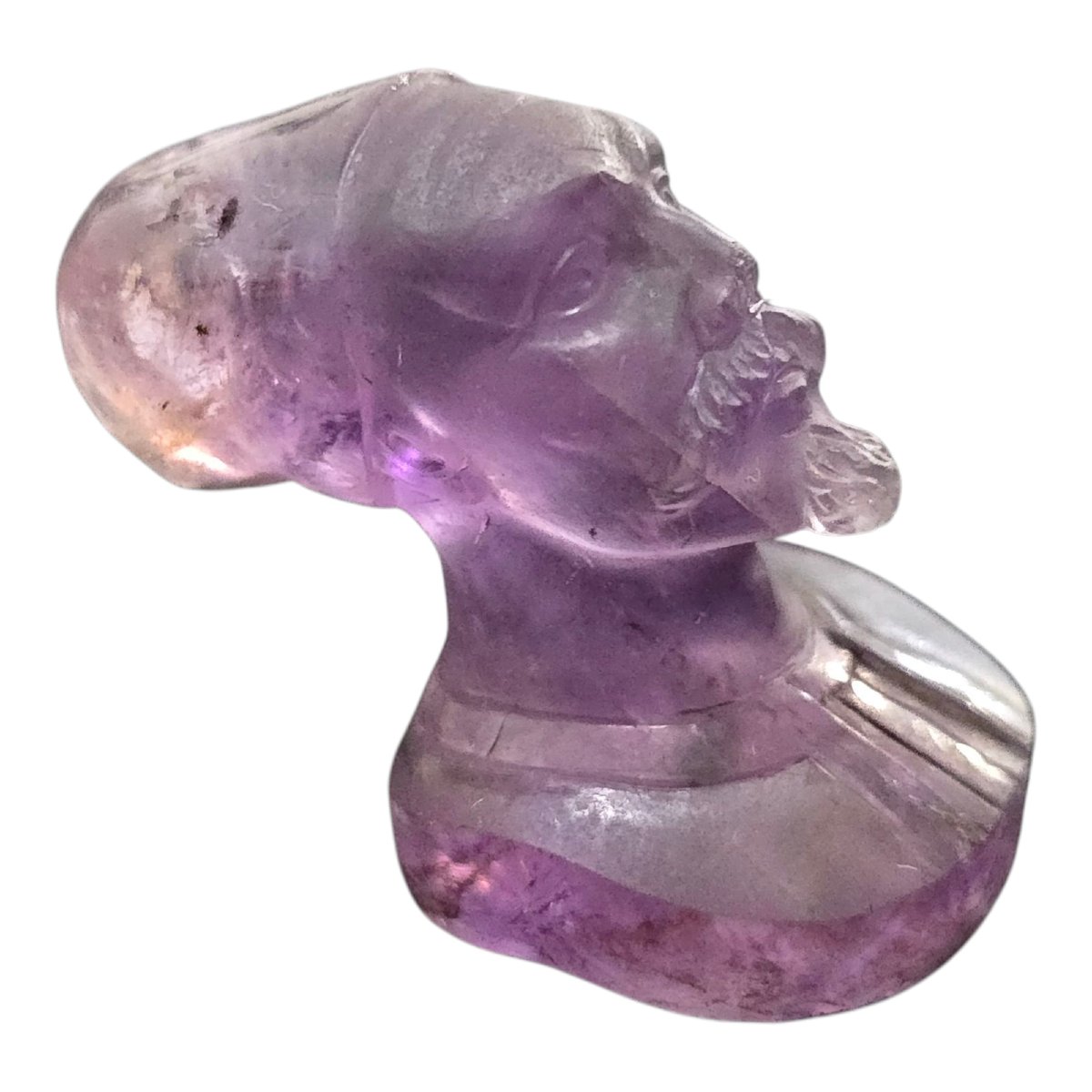19th Century Hand-carved Amethyst Arab Bust-photo-4