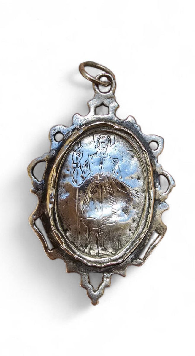 Reliquaire En Argent Gravé – XVIIIe Siècle