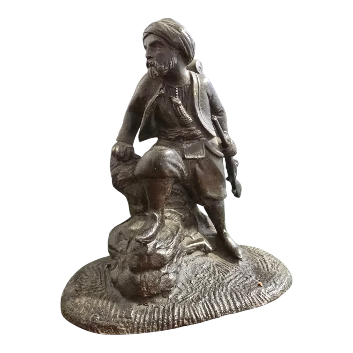 Sculpture d'Un Zouave Algérien – XIXe Siècle-photo-2
