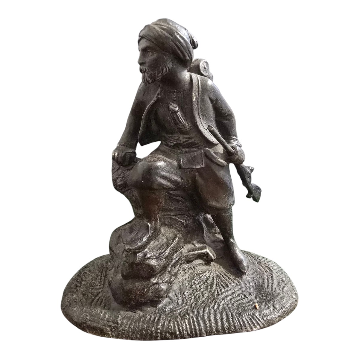 Sculpture d'Un Zouave Algérien – XIXe Siècle