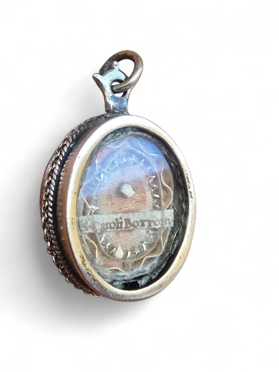 Sterling Silver Medallion Pendant – 18th Century-photo-3