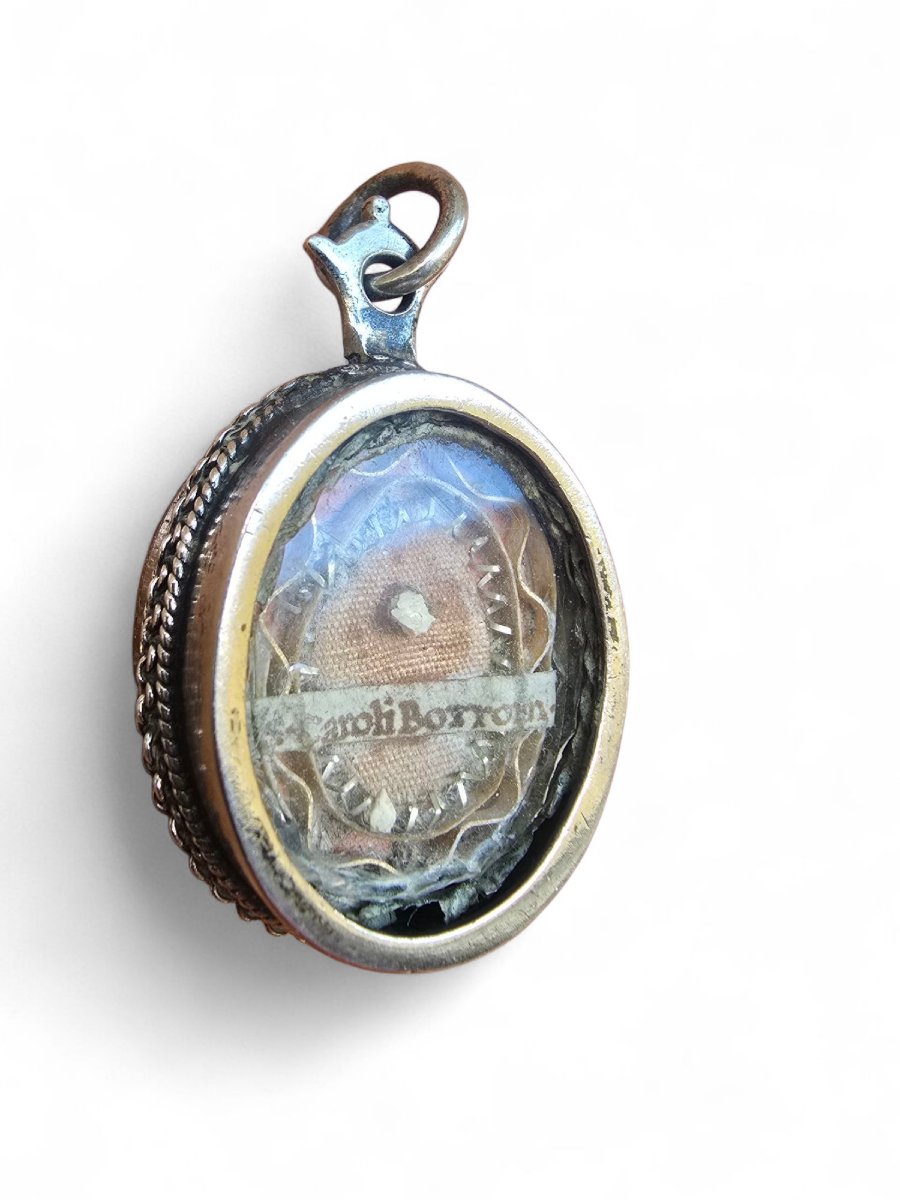Sterling Silver Medallion Pendant – 18th Century-photo-4