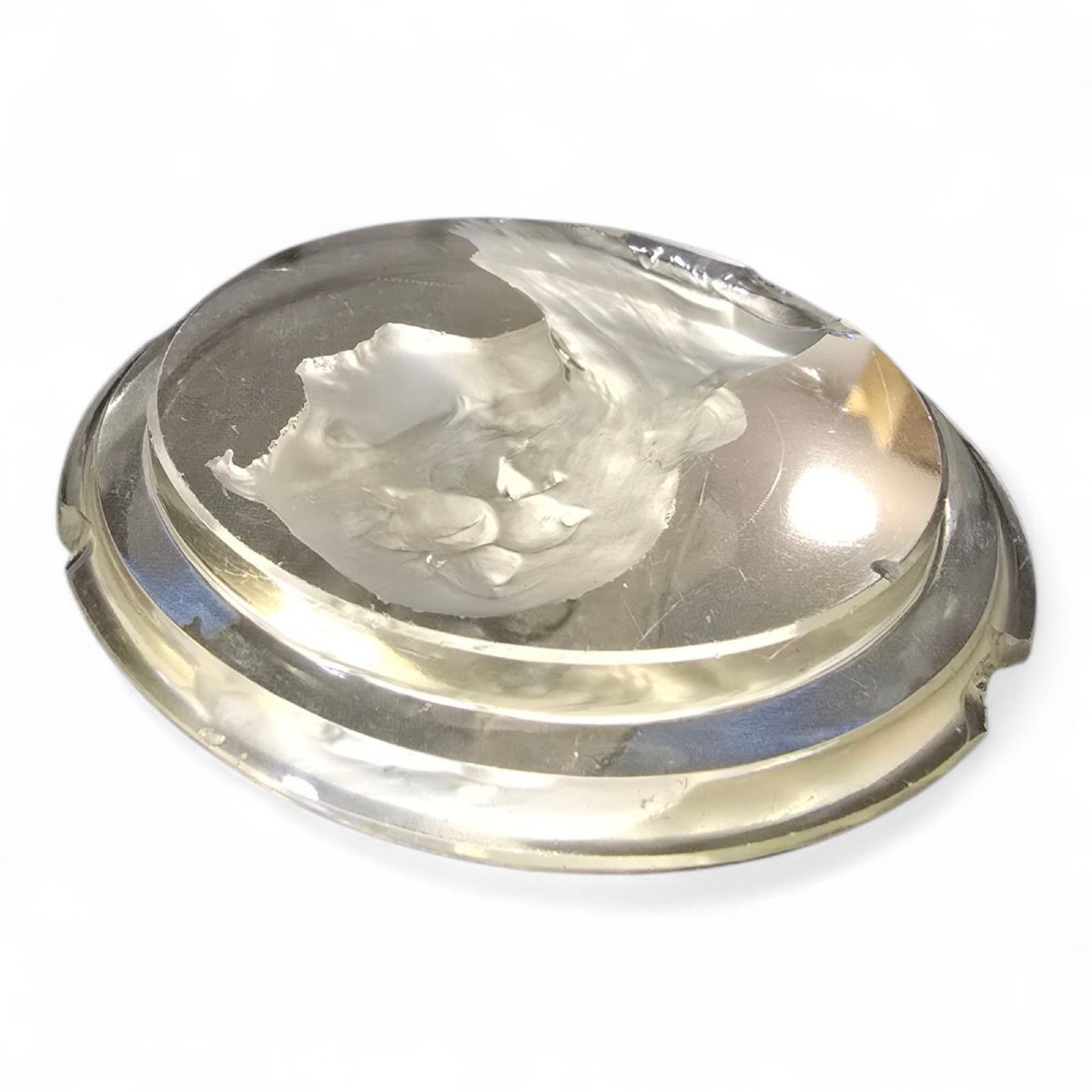 Carved Crystal Medallion – 19th Century-photo-1