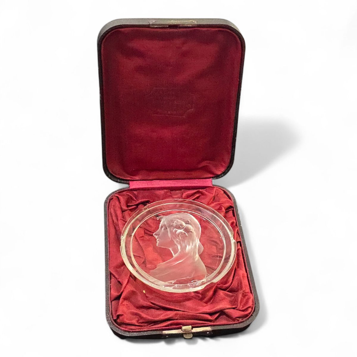 Carved Crystal Medallion – 19th Century-photo-3
