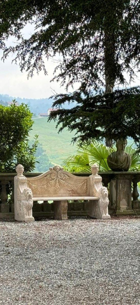 Italian Marble Bench – 20th Century-photo-4