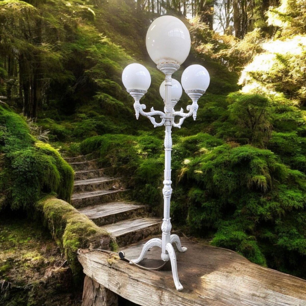 Pair Of Large Garden Lanterns – 1970s-photo-3