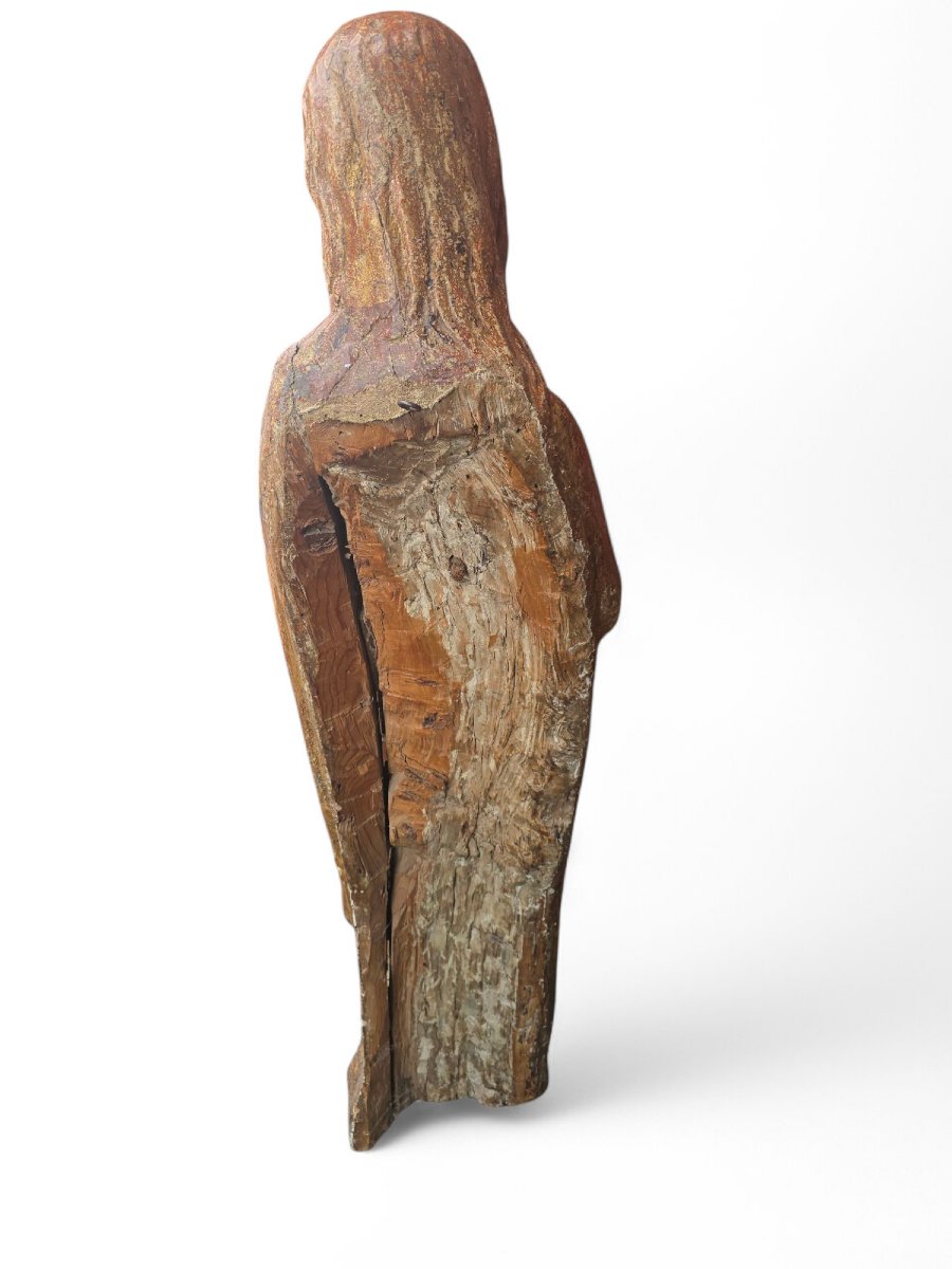 Romanesque Sculpture Of The Virgin – 15th Century-photo-4