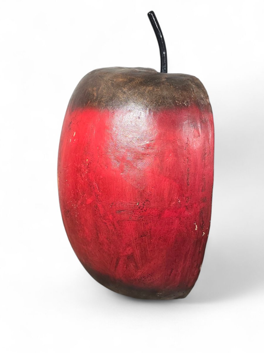 Terracotta Apple Sculpture – Tuscany, 1950s-photo-3