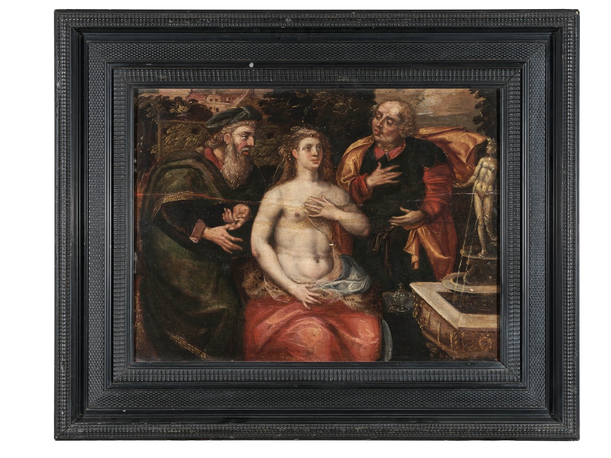  792 / 5.000 HUILE SUR PANNEAU – ÉCOLE FLAMANDE – XVIIE SIÈCLE