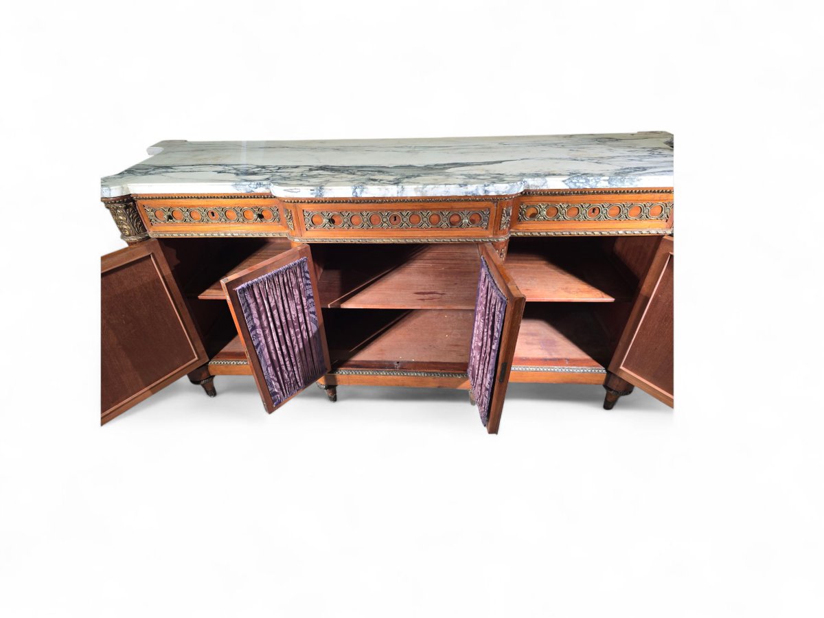 Impressive Mahogany And Gilt Bronze Breakfast Buffet – Circa 1900-photo-1
