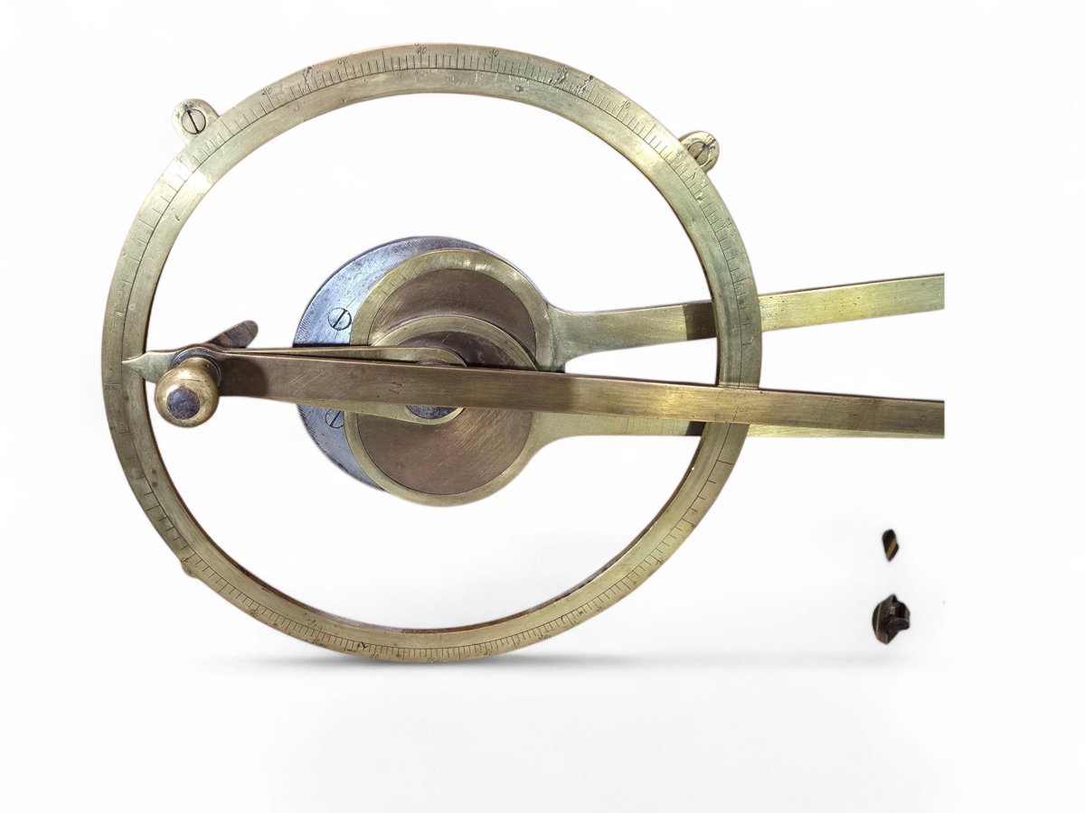 Didactic Mechanical Model In Bronze And Wood – 19th Century-photo-1