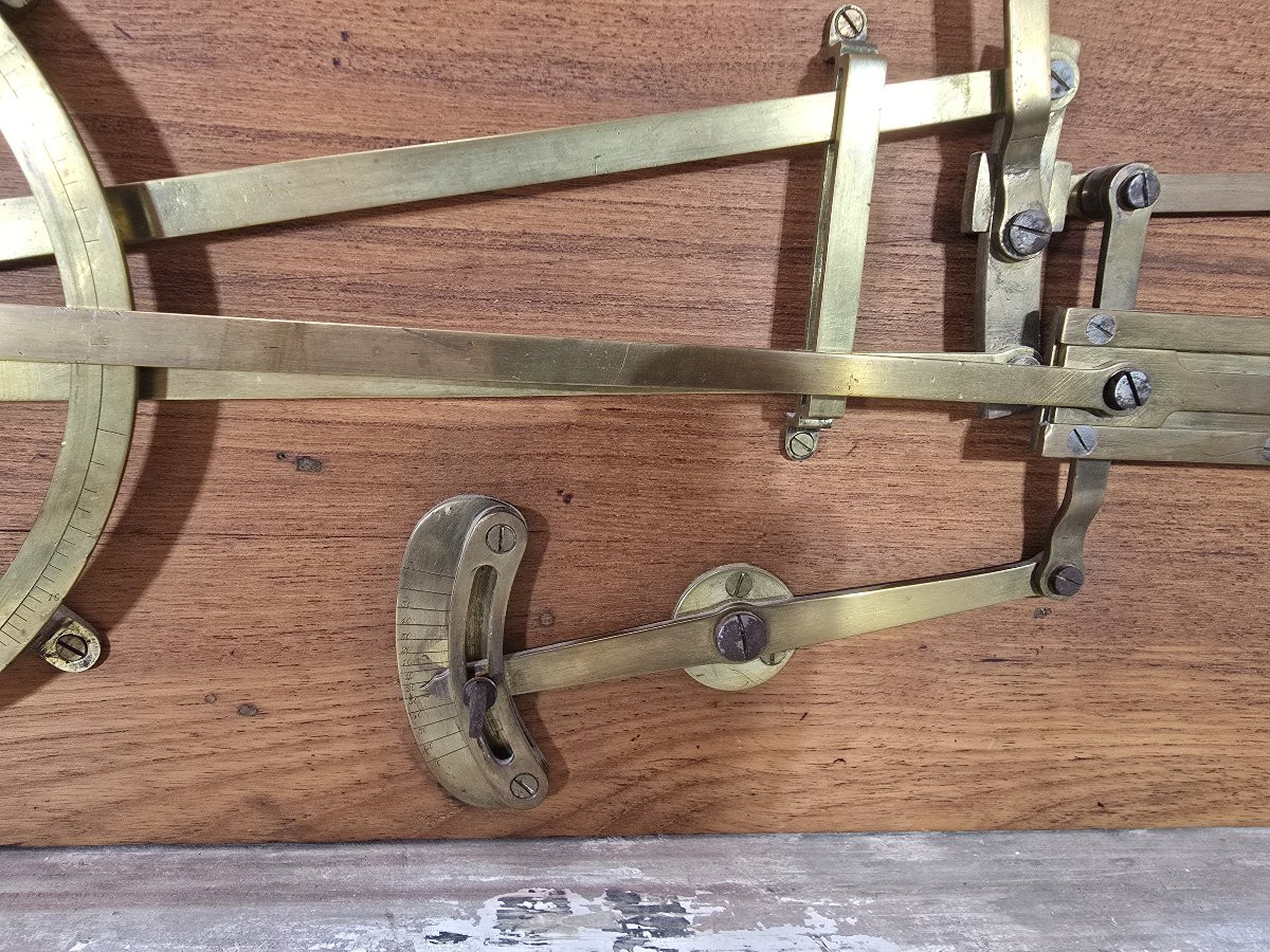 Didactic Mechanical Model In Bronze And Wood – 19th Century-photo-2