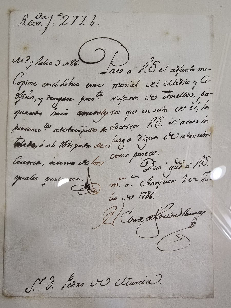 Letter Signed By Count Floridablanca – 1786-photo-2