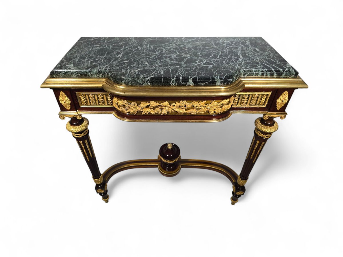 Élégante console du XIXe siècle signée Monbro Aîné-photo-3