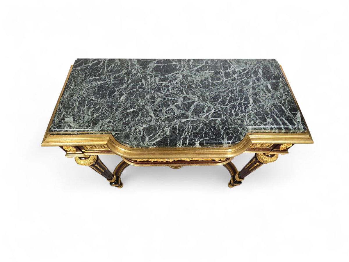 Élégante console du XIXe siècle signée Monbro Aîné-photo-4