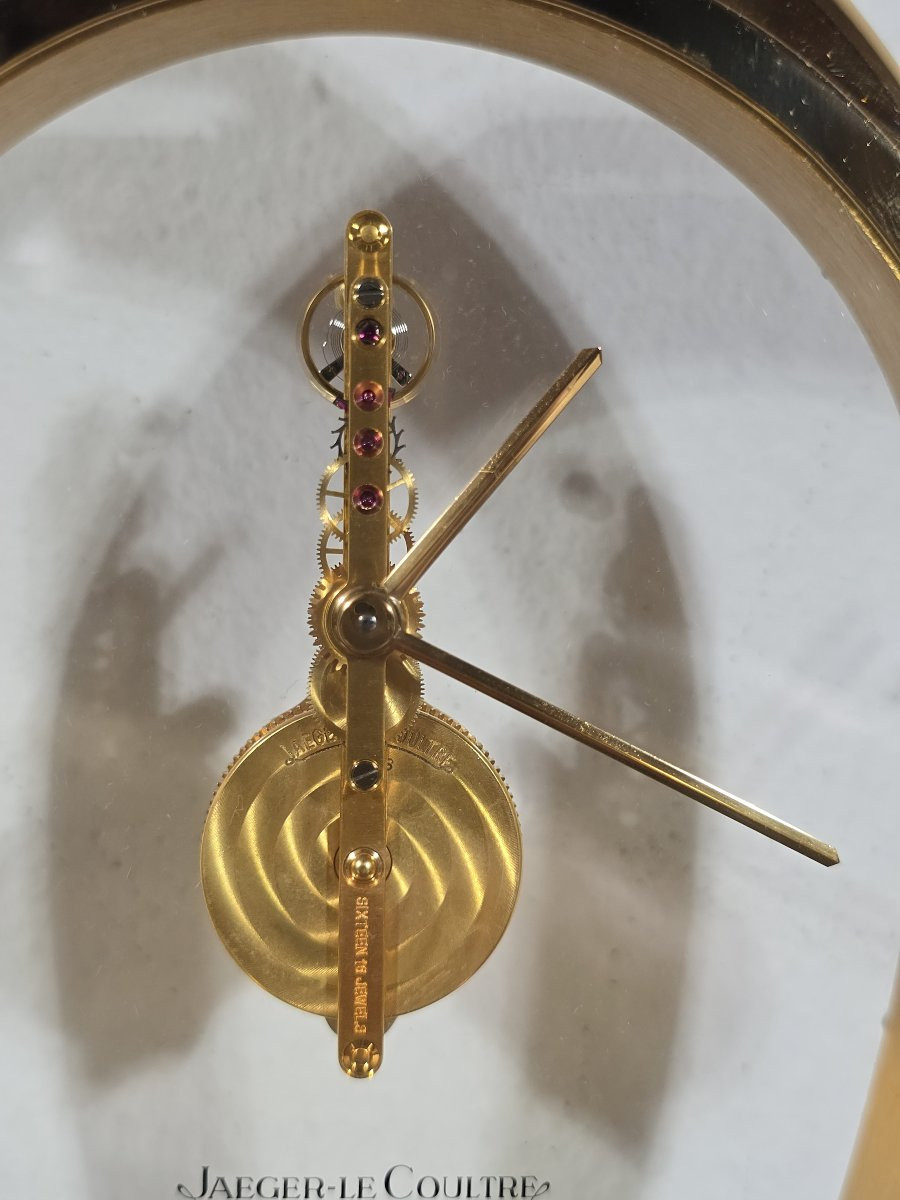 Jaeger-lecoultre Clock – Mid 20th Century – With Original Box And Papers-photo-5