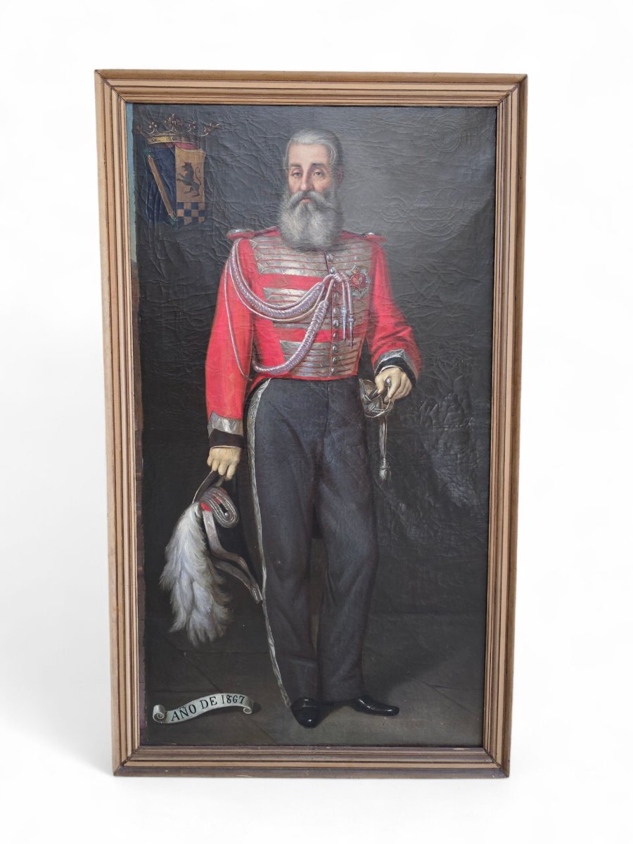 Portrait Of Eduardo De Sada Y López-lisperguer, Marquis Of Campo Real – Oil On Canvas Dated 18-photo-4