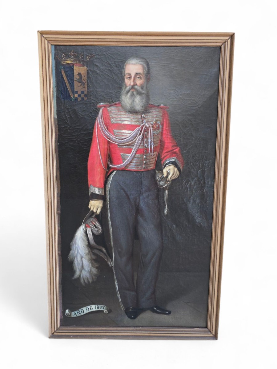 Portrait Of Eduardo De Sada Y López-lisperguer, Marquis Of Campo Real – Oil On Canvas Dated 18