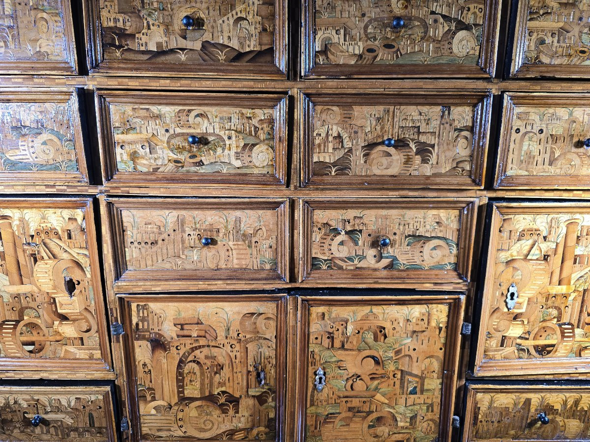Important cabinet allemand d'Augsbourg – Fin du XVIe / Début du XVIIe siècle-photo-3