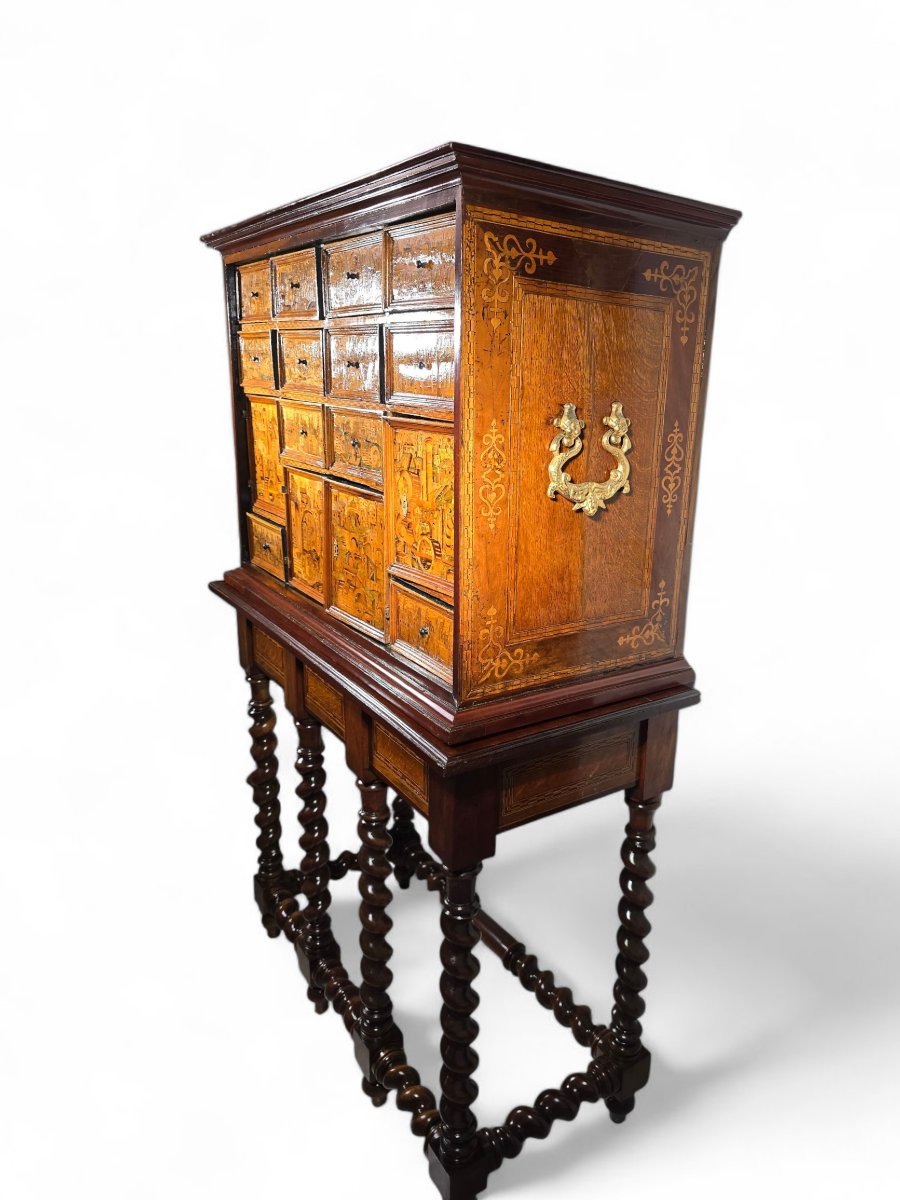 Important cabinet allemand d'Augsbourg – Fin du XVIe / Début du XVIIe siècle-photo-5