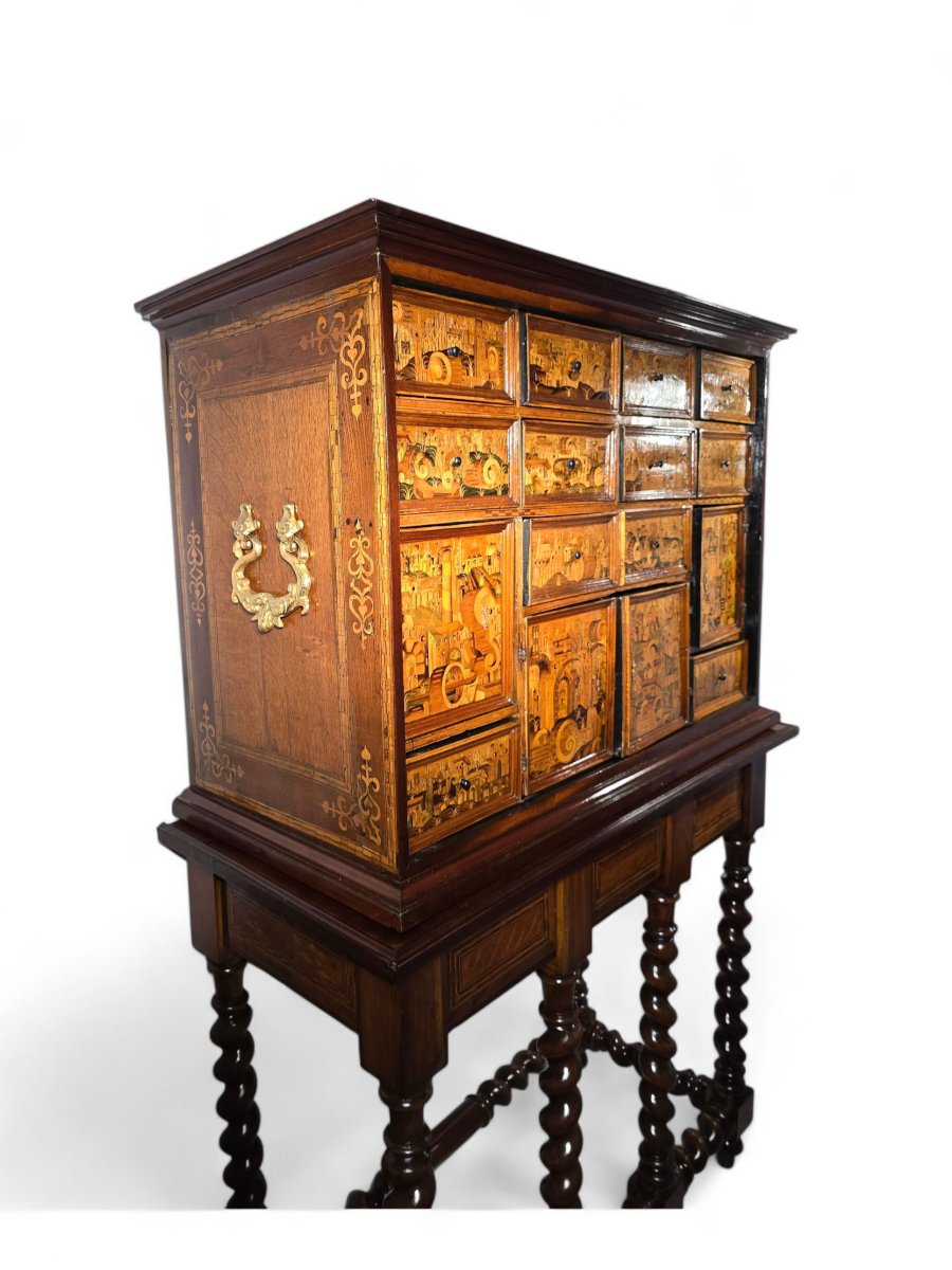 Important cabinet allemand d'Augsbourg – Fin du XVIe / Début du XVIIe siècle-photo-6