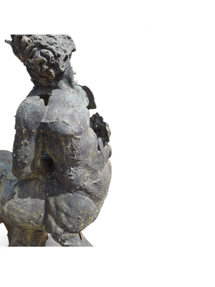 Sculpture unique en bronze d'un centaure, Italie, XXe siècle-photo-4