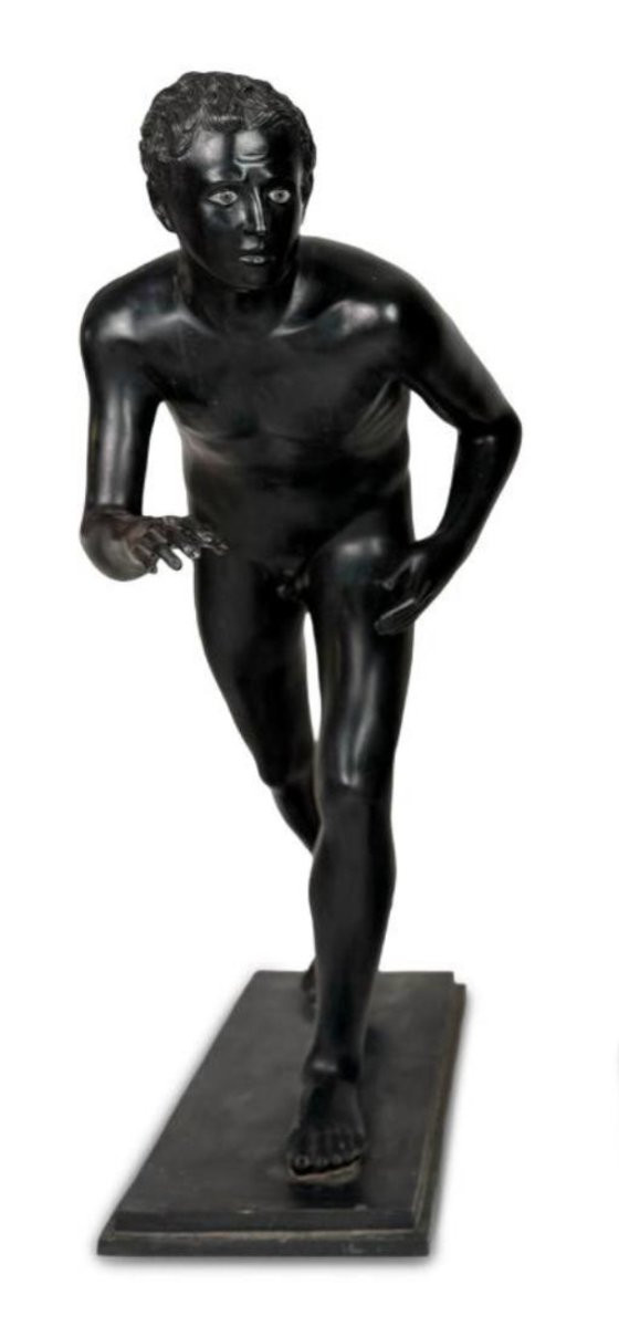 Paire de coureurs en bronze de Pompéi, d'après les originaux du Ier siècle avant J.-C.-photo-1