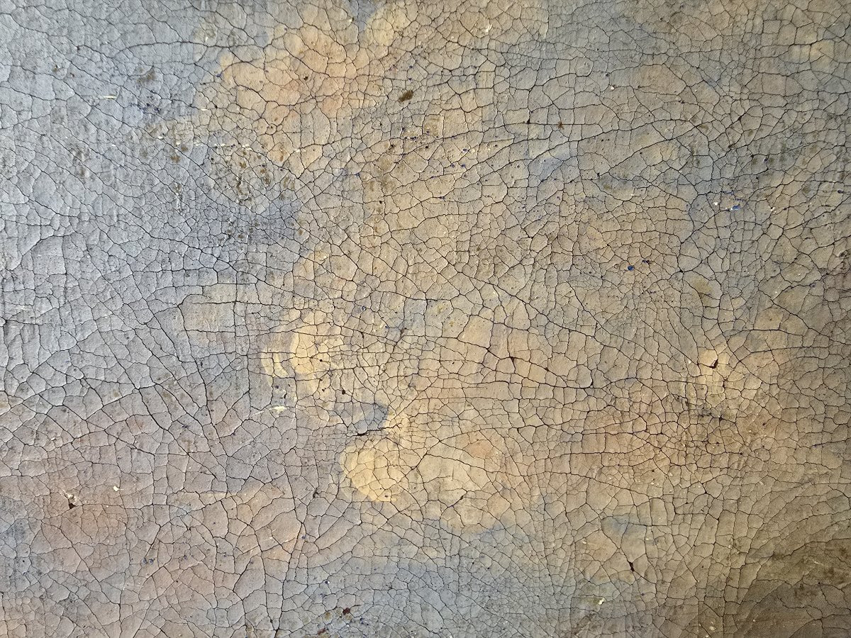 Huile sur toile italienne du XVIIIe siècle – Scène pastorale-photo-6