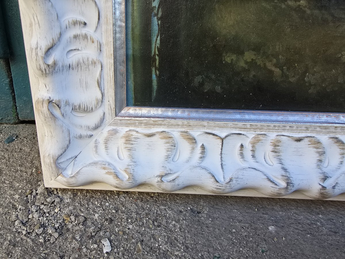 19th-century Oil On Canvas Depicting A Scene Of Classical Greek Bacchanalia-photo-5