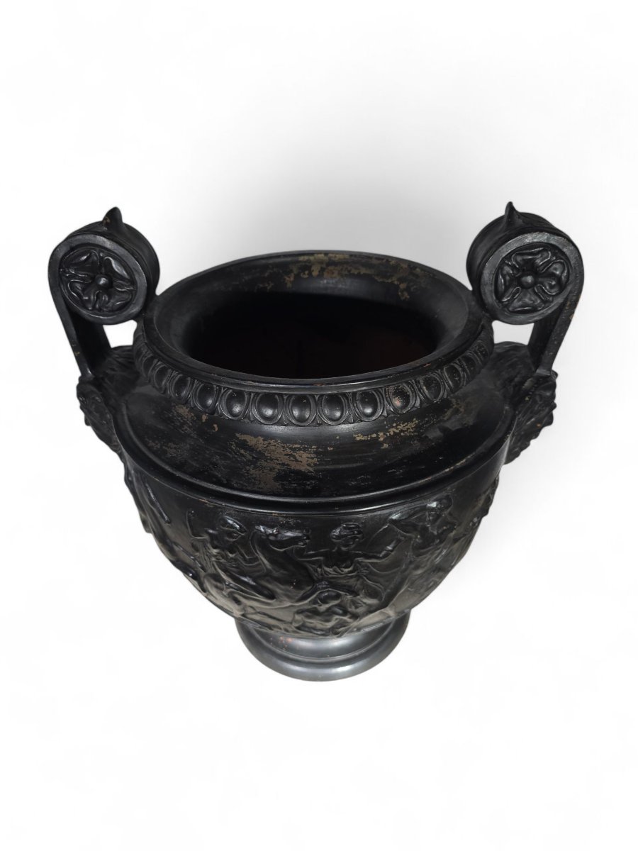 Greek Terracotta Vase, Naples Circa 1900-photo-4